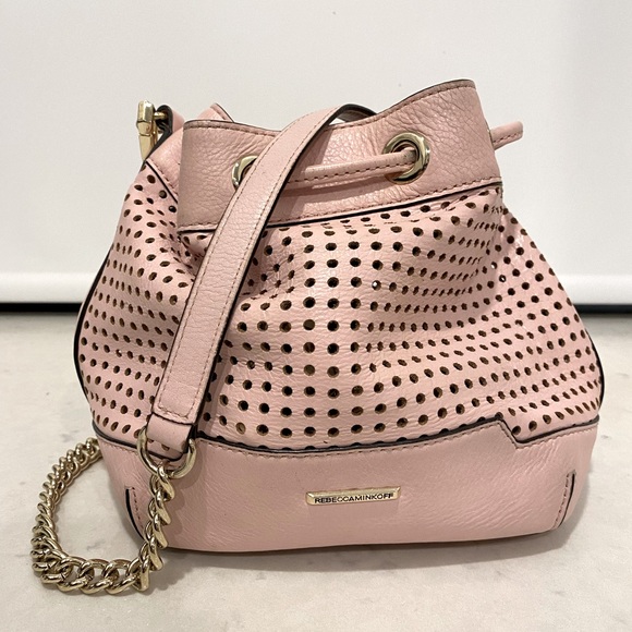 Rebecca Minkoff perforated leather bucket bag / purse - Picture 1 of 6